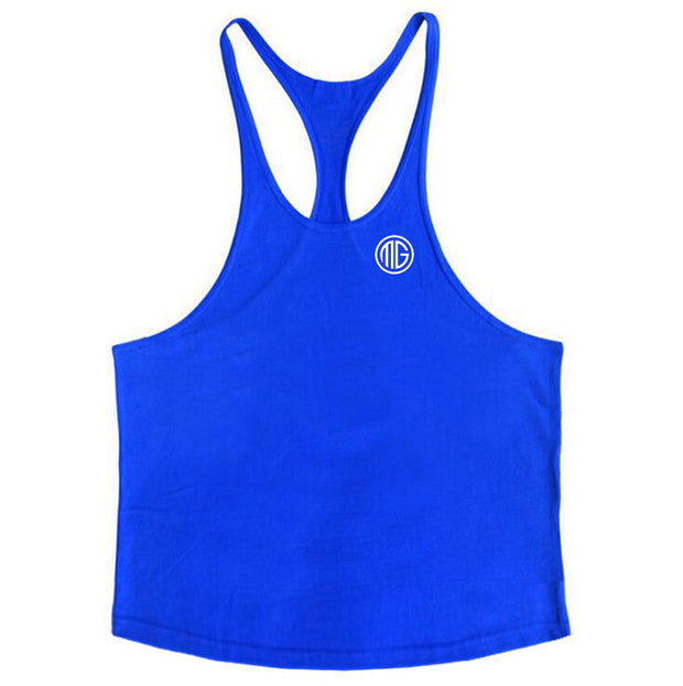 Professional Bodybuilding Fitness Men's Cotton I-shaped Vest