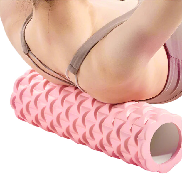 Fitness Stovepipe Foam Massage Roller in Princess Pink, 40cm