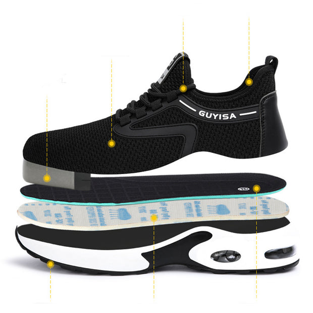 Black Sneakers For Gym Travel Work Casual Tennis Running Shoes