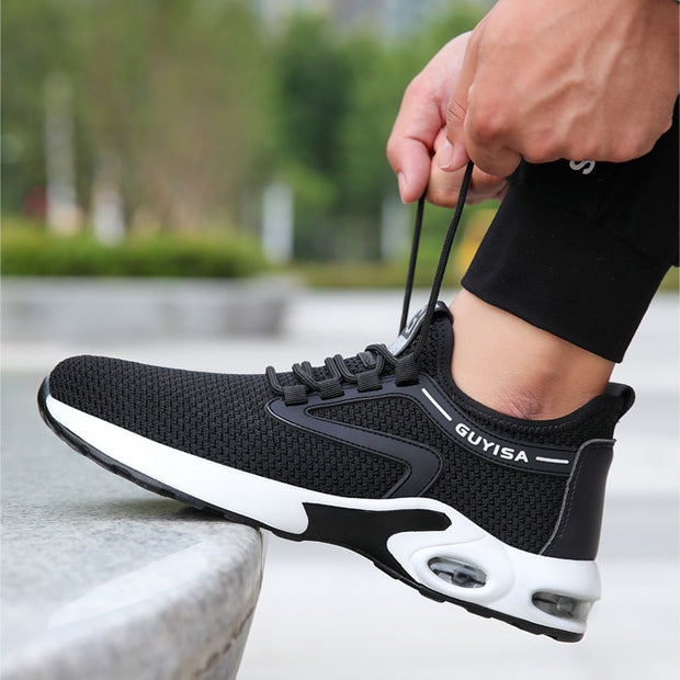 Black Sneakers For Gym Travel Work Casual Tennis Running Shoes