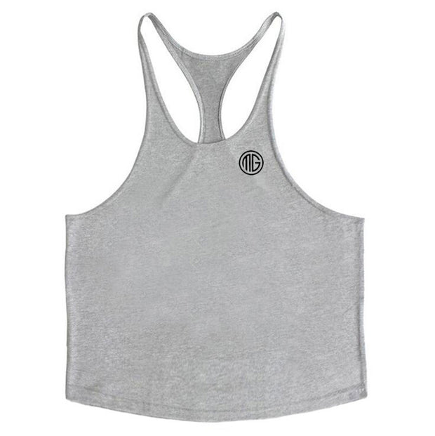 Professional Bodybuilding Fitness Men's Cotton I-shaped Vest