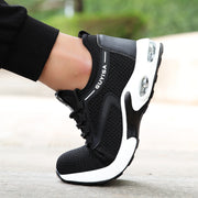 Black Sneakers For Gym Travel Work Casual Tennis Running Shoes