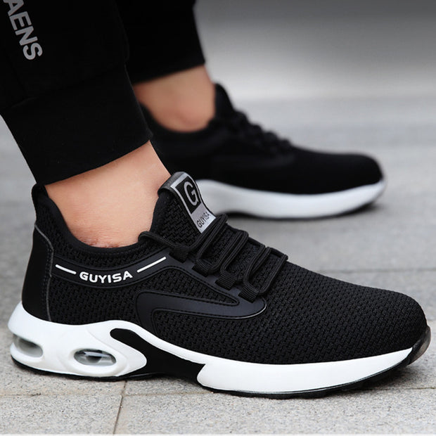 Black Sneakers For Gym Travel Work Casual Tennis Running Shoes