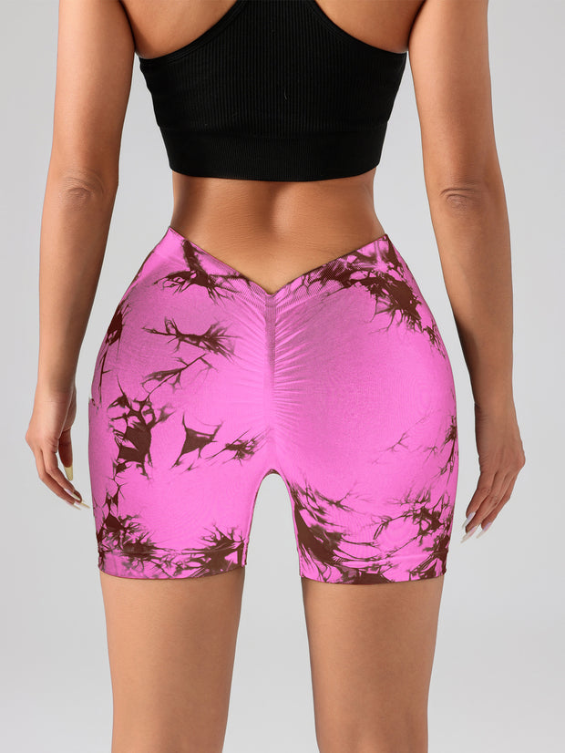 3 PACK Tie Dye A Women Workout Shorts