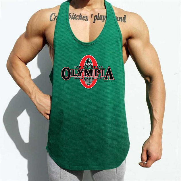 Bodybuilding Muscular Man Fitness Sports Vest – Sleeveless Gym Shirt ...